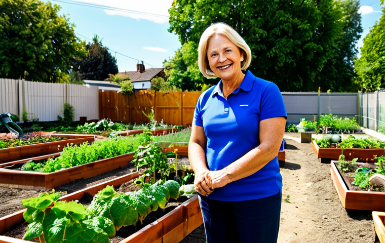 공인중개사와 부동산 관련 사회적 가치의 활용 사례 - **

"Community-focused real estate agent tending to a vibrant community garden with residents, fully...