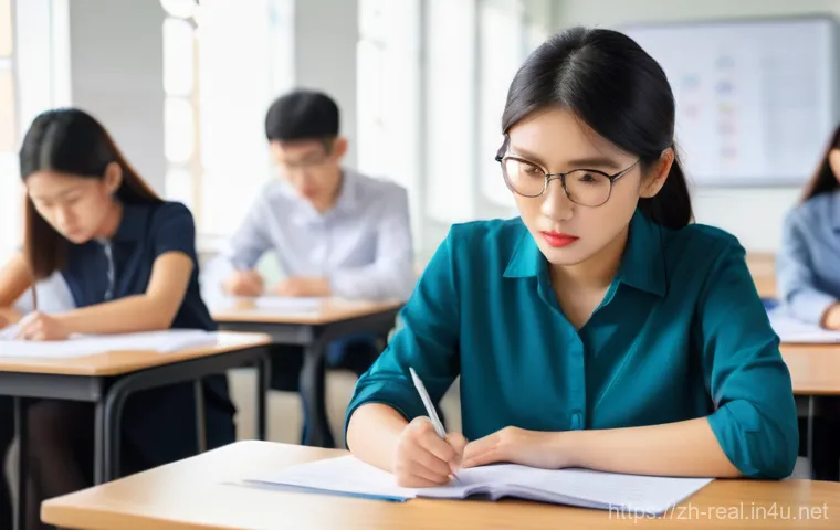 공인중개사 시험 응시자 평균 점수 분석 - **Prompt:** A young adult, of East Asian descent, sits focused at a well-lit desk, surrounded by ope... 공인중개사 시험 응시자 평균 점수 분석 - **Prompt:** A young adult, of East Asian descent, sits focused at a well-lit desk, surrounded by ope...