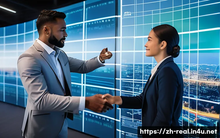 공인중개사와 최신 부동산 기술 활용 사례 연구 - **AI-Powered Real Estate Insights & Decision Making:**
    "A confident, diverse real estate agent, ...