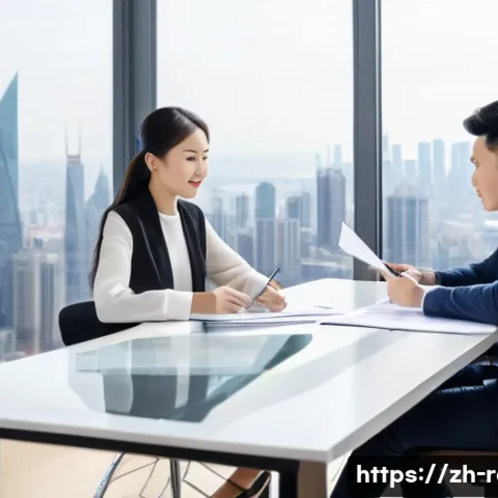 공인중개사 부동산 계약 실패 사례 분석 - A modern real estate agent sitting at a sleek desk in a bright office, reviewing detailed contracts ...