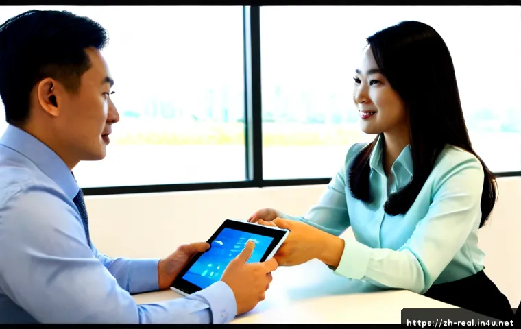 공인중개사 부동산 관련 창업 노하우 - Photorealistic modern real estate startup consultation, confident East Asian real estate agent in sm...